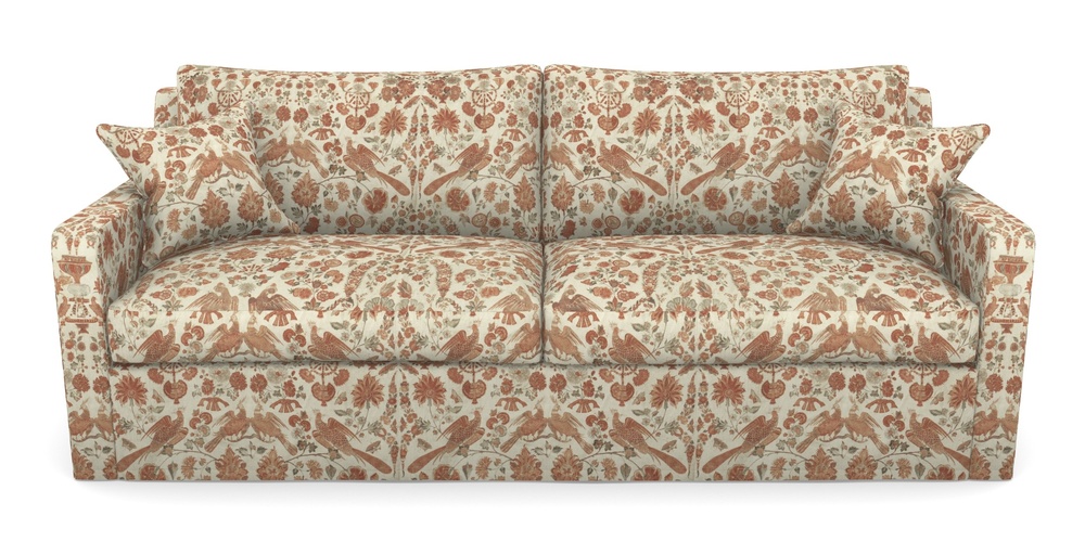 Product photograph of Stopham Sofa Bed 4 Seater Sofa Bed In V A Brompton Collection - Coromandel - Terracotta from Sofas and Stuff Limited