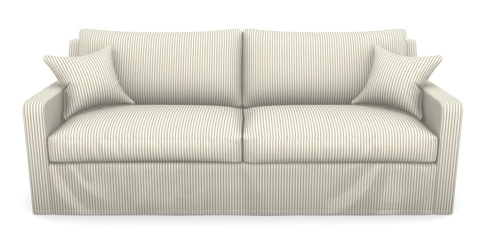 Product photograph of Stopham Sofa Bed 4 Seater Sofa Bed In Cotton Stripe - Airforce from Sofas and Stuff Limited