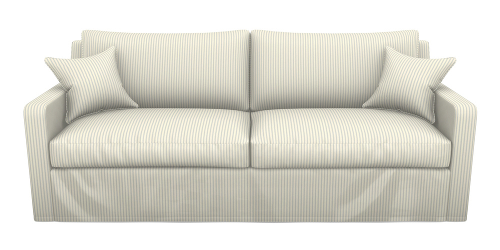 Product photograph of Stopham Sofa Bed 4 Seater Sofa Bed In Cotton Stripe - Sky from Sofas and Stuff Limited