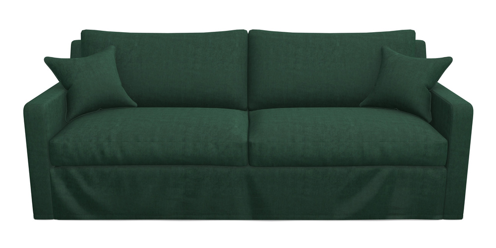 Product photograph of Stopham Sofa Bed 4 Seater Sofa Bed In Clever Tough And Eco Velvet - Pine from Sofas and Stuff Limited