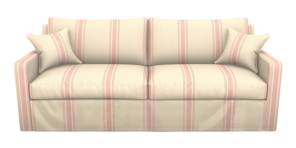 Product photograph of Stopham Sofa Bed 4 Seater Sofa Bed In Cloth 22 - Racing Stripes Cheltenham - Cherry from Sofas and Stuff Limited