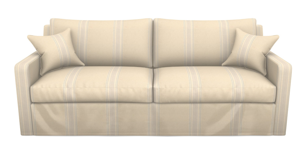 Product photograph of Stopham Sofa Bed 4 Seater Sofa Bed In Cloth 22 - Racing Stripes Cheltenham - Dove from Sofas and Stuff Limited