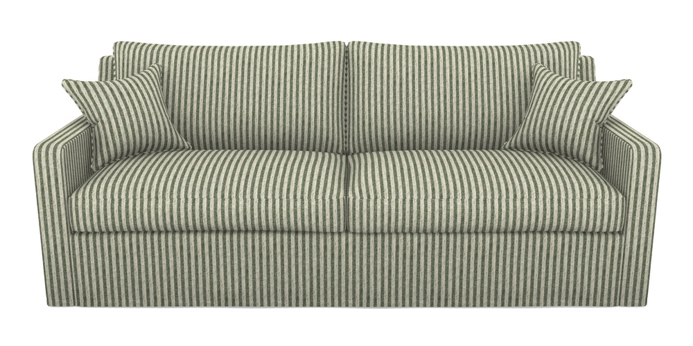 Product photograph of Stopham Sofa Bed 4 Seater Sofa Bed In Cloth 22 - Pinstripe - Courgette from Sofas and Stuff Limited
