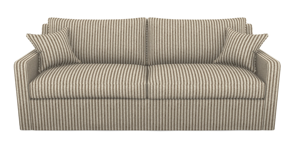 Product photograph of Stopham Sofa Bed 4 Seater Sofa Bed In Cloth 22 - Pinstripe - Peat from Sofas and Stuff Limited