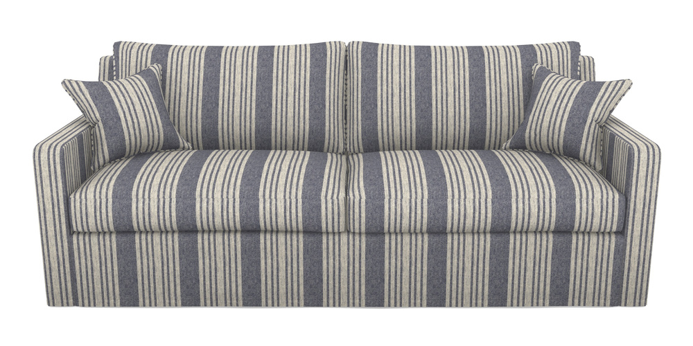 Product photograph of Stopham Sofa Bed 4 Seater Sofa Bed In Cloth 22 - Bayadere - Deep Water from Sofas and Stuff Limited