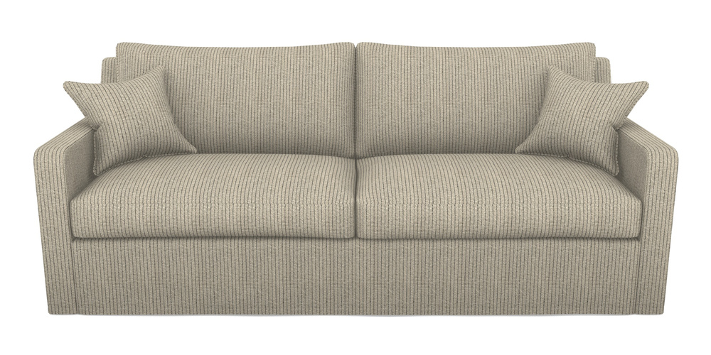Product photograph of Stopham Sofa Bed 4 Seater Sofa Bed In Cloth 20 - Design 5 - Black Stripe from Sofas and Stuff Limited