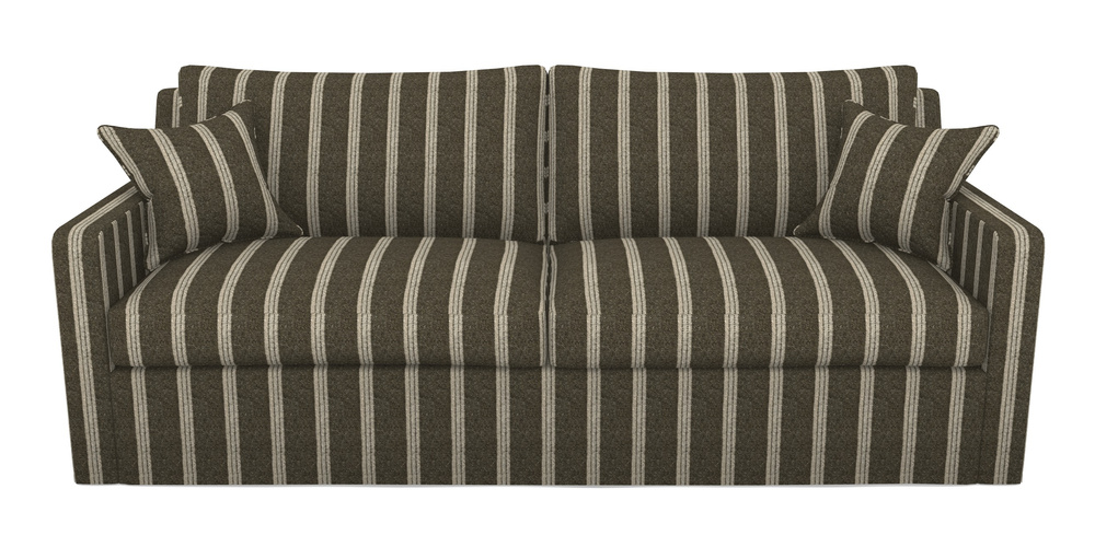 Product photograph of Stopham Sofa Bed 4 Seater Sofa Bed In Cloth 20 - Design 2 - Olive Stripe from Sofas and Stuff Limited
