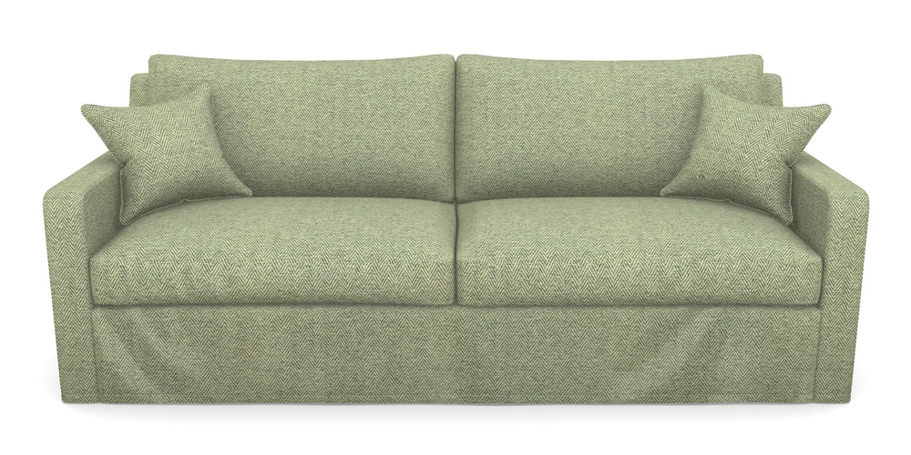 Product photograph of Stopham Sofa Bed 4 Seater Sofa Bed In Dundee Herringbone - Sage from Sofas and Stuff Limited