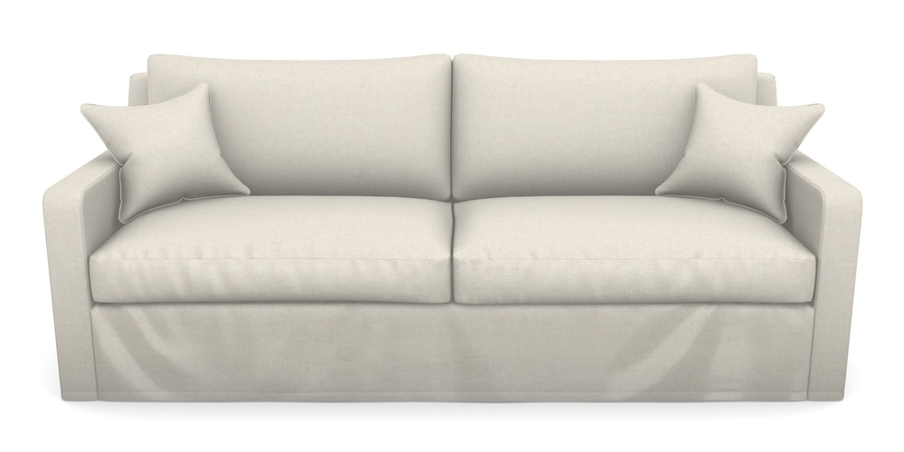Product photograph of Stopham Sofa Bed 4 Seater Sofa Bed In Easy Clean Plain - Chalk from Sofas and Stuff Limited
