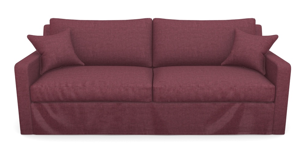 Product photograph of Stopham Sofa Bed 4 Seater Sofa Bed In Easy Clean Plain - Chianti from Sofas and Stuff Limited