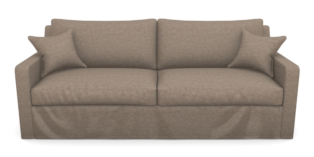 Product photograph of Stopham Sofa Bed 4 Seater Sofa Bed In Easy Clean Plain - Camel from Sofas and Stuff Limited