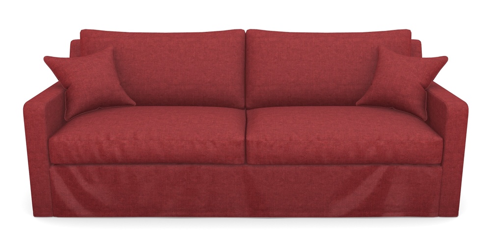 Product photograph of Stopham Sofa Bed 4 Seater Sofa Bed In Easy Clean Plain - Claret from Sofas and Stuff Limited