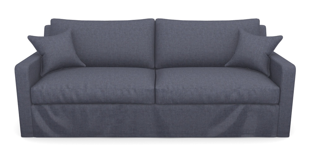 Product photograph of Stopham Sofa Bed 4 Seater Sofa Bed In Easy Clean Plain - Navy from Sofas and Stuff Limited