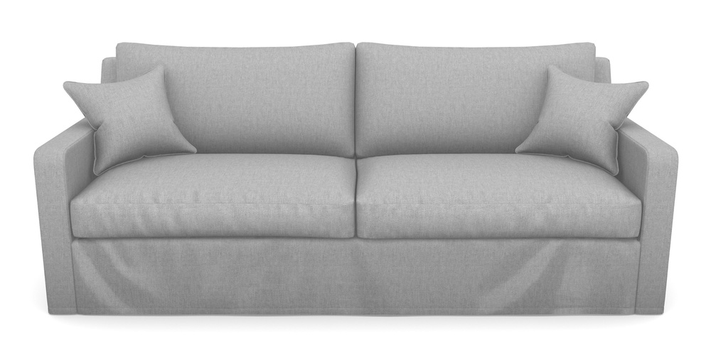 Product photograph of Stopham Sofa Bed 4 Seater Sofa Bed In Easy Clean Plain - Silver from Sofas and Stuff Limited