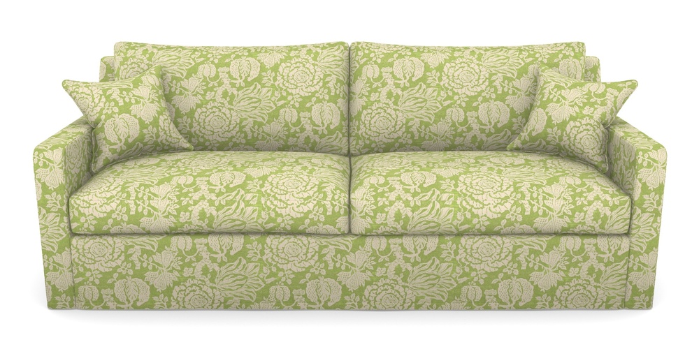Product photograph of Stopham Sofa Bed 4 Seater Sofa Bed In V A Brompton Collection - Flowering Kale - Lime from Sofas and Stuff Limited