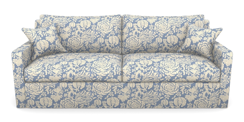 Product photograph of Stopham Sofa Bed 4 Seater Sofa Bed In V A Brompton Collection - Flowering Kale - Morning Blue from Sofas and Stuff Limited