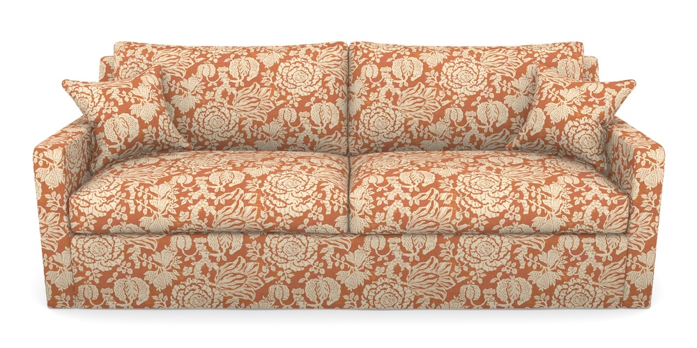 Product photograph of Stopham Sofa Bed 4 Seater Sofa Bed In V A Brompton Collection - Flowering Kale - Terracotta from Sofas and Stuff Limited