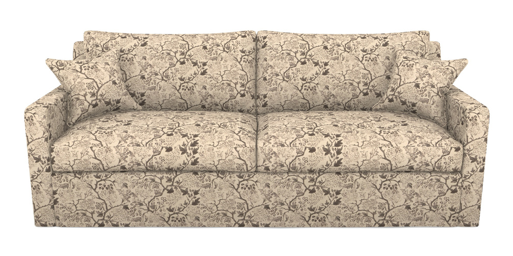 Product photograph of Stopham Sofa Bed 4 Seater Sofa Bed In Rhs Collection - Gertrude Jekyll Linen Cotton Blend - Brown from Sofas and Stuff Limited