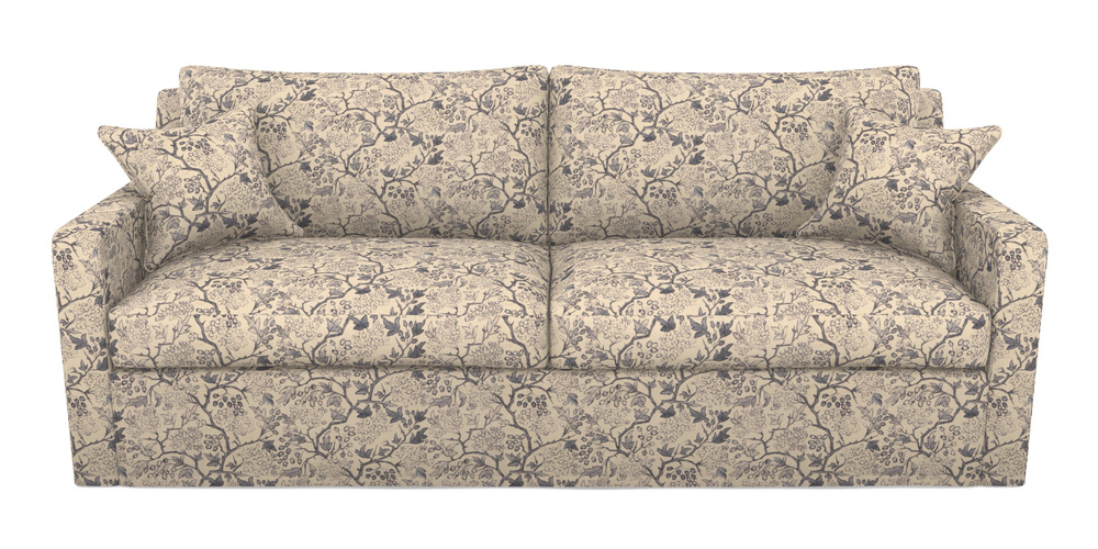 Product photograph of Stopham Sofa Bed 4 Seater Sofa Bed In Rhs Collection - Gertrude Jekyll Linen Cotton Blend - Navy from Sofas and Stuff Limited