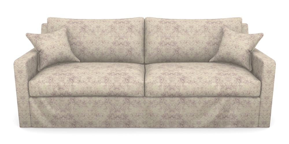 Product photograph of Stopham Sofa Bed 4 Seater Sofa Bed In Grace Linen - Grape from Sofas and Stuff Limited