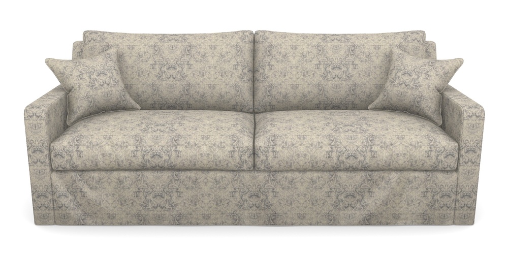 Product photograph of Stopham Sofa Bed 4 Seater Sofa Bed In Grace Linen - Sapphire from Sofas and Stuff Limited