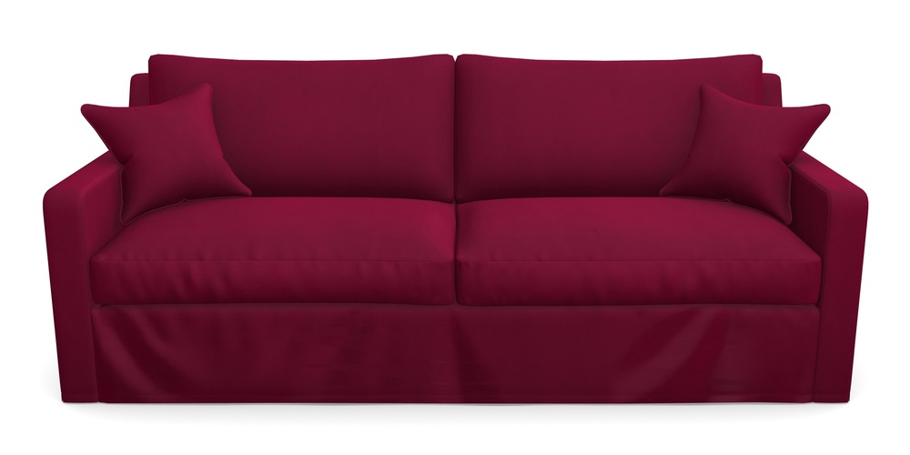 Product photograph of Stopham Sofa Bed 4 Seater Sofa Bed In House Clever Velvet - Wine from Sofas and Stuff Limited