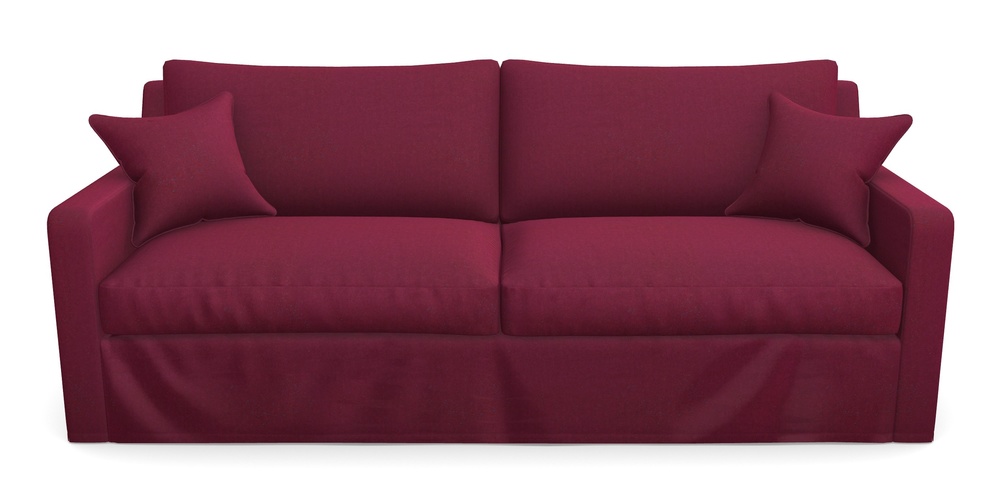 Product photograph of Stopham Sofa Bed 4 Seater Sofa Bed In House Velvet - Claret from Sofas and Stuff Limited