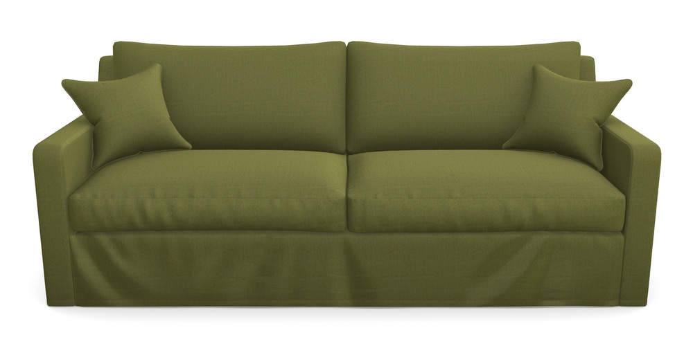 Product photograph of Stopham Sofa Bed 4 Seater Sofa Bed In House Velvet - Olive from Sofas and Stuff Limited