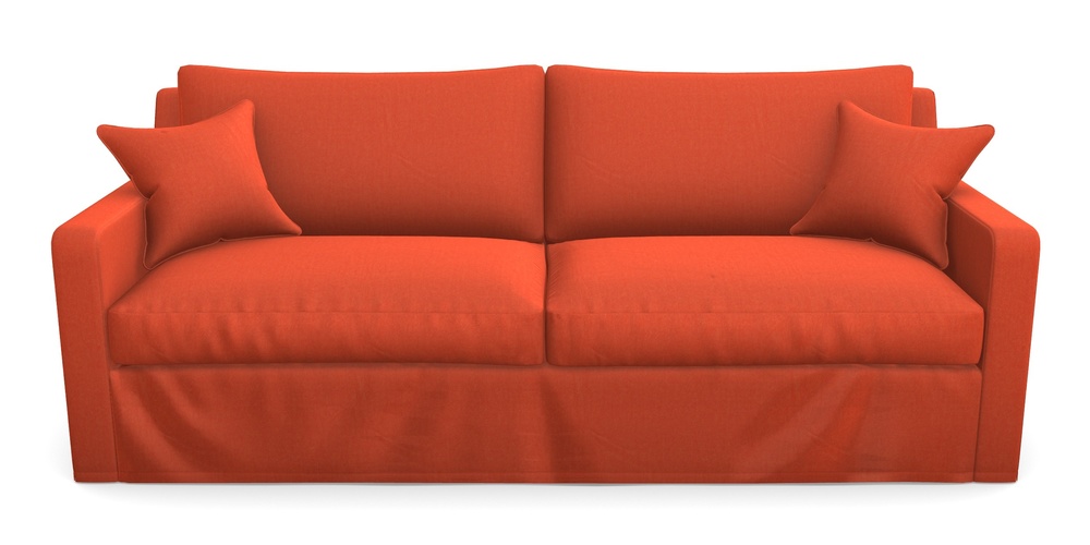 Product photograph of Stopham Sofa Bed 4 Seater Sofa Bed In House Velvet - Terracotta from Sofas and Stuff Limited