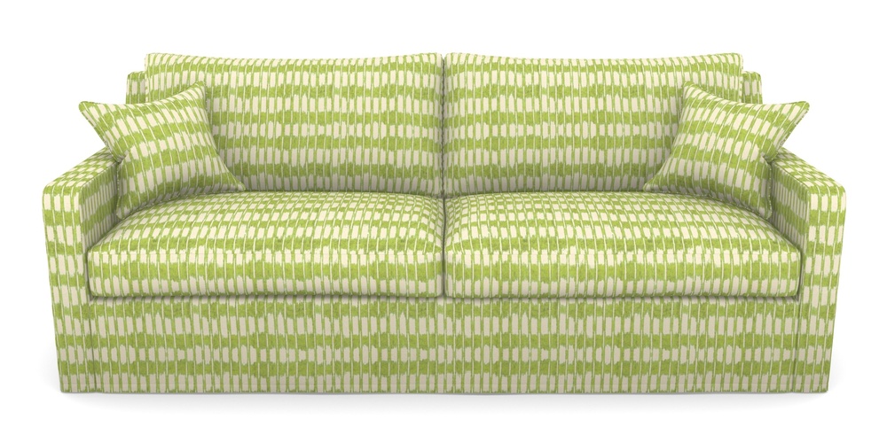 Product photograph of Stopham Sofa Bed 4 Seater Sofa Bed In V A Brompton Collection - Ikat - Lime from Sofas and Stuff Limited
