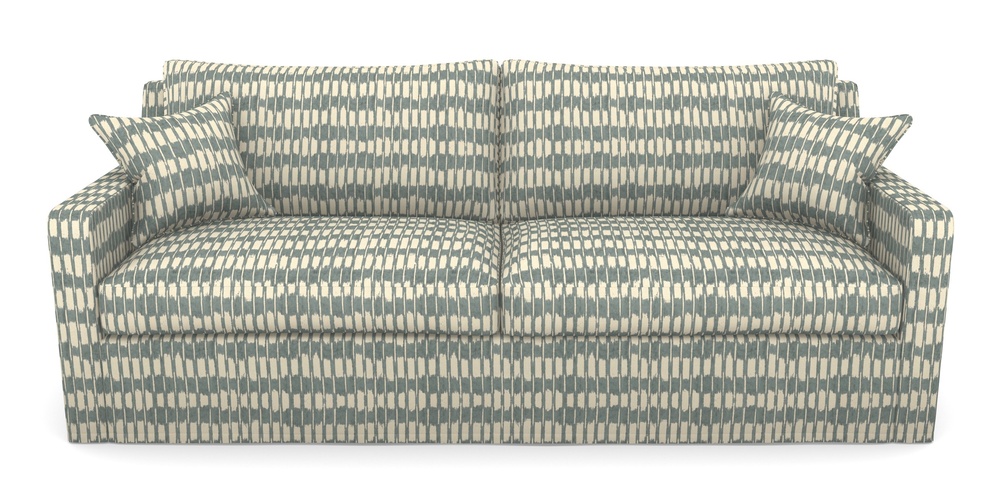 Product photograph of Stopham Sofa Bed 4 Seater Sofa Bed In V A Brompton Collection - Ikat - Pebble from Sofas and Stuff Limited