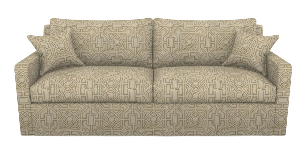 Product photograph of Stopham Sofa Bed 4 Seater Sofa Bed In Rhs Collection - Large Knot Garden Linen - Gold from Sofas and Stuff Limited
