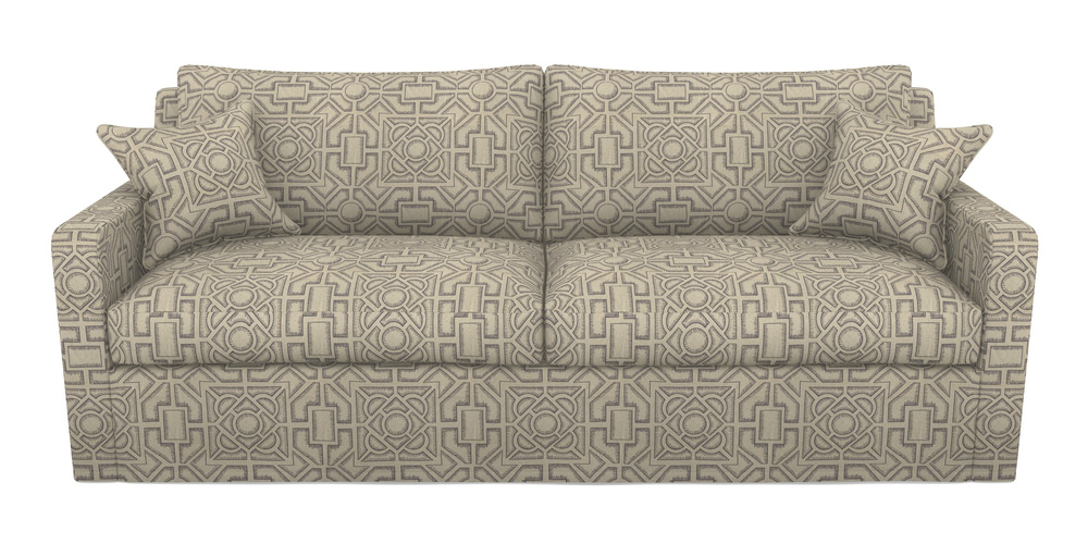 Product photograph of Stopham Sofa Bed 4 Seater Sofa Bed In Rhs Collection - Large Knot Garden Linen - Grey from Sofas and Stuff Limited