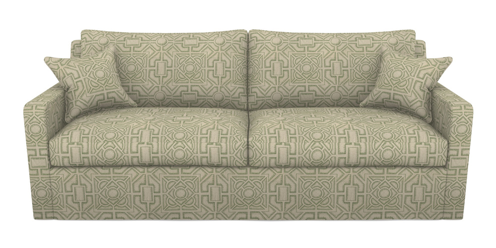 Product photograph of Stopham Sofa Bed 4 Seater Sofa Bed In Rhs Collection - Large Knot Garden Linen - Green from Sofas and Stuff Limited
