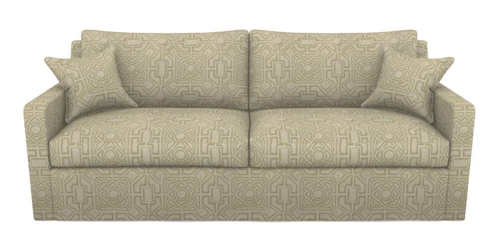 Product photograph of Stopham Sofa Bed 4 Seater Sofa Bed In Rhs Collection - Large Knot Garden Linen - Olive from Sofas and Stuff Limited