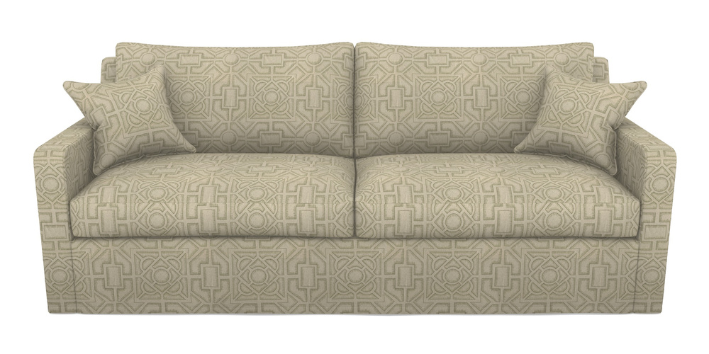 Product photograph of Stopham Sofa Bed 4 Seater Sofa Bed In Rhs Collection - Large Knot Garden Linen - Pistachio from Sofas and Stuff Limited