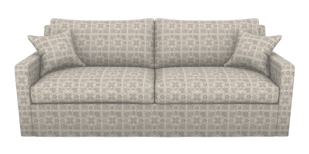 Product photograph of Stopham Sofa Bed 4 Seater Sofa Bed In Rhs Collection - Small Knot Garden Cotton Weave - Grey from Sofas and Stuff Limited