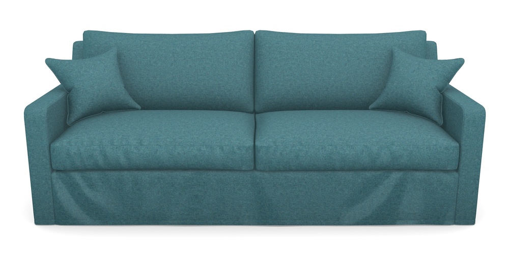 Product photograph of Stopham Sofa Bed 4 Seater Sofa Bed In Soft Wool - Cerulean from Sofas and Stuff Limited