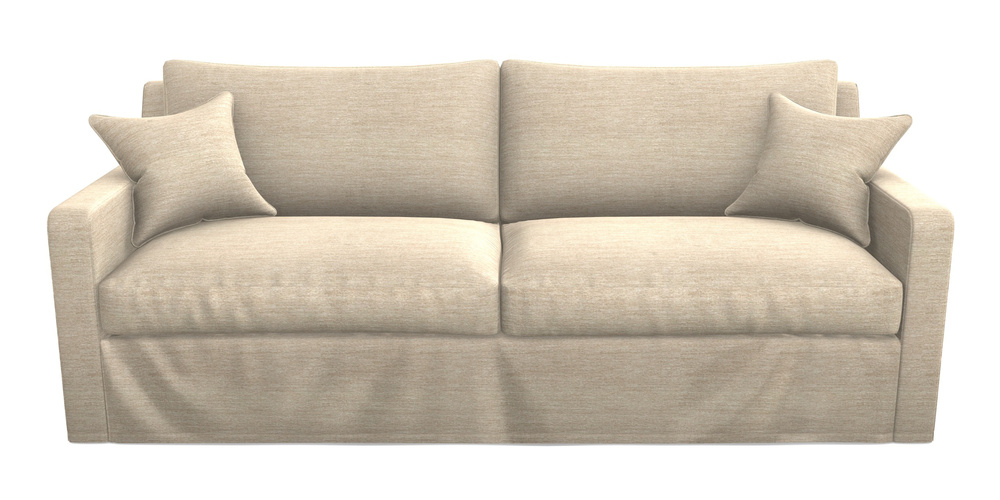 Product photograph of Stopham Sofa Bed 4 Seater Sofa Bed In Textured Velvet - Almond from Sofas and Stuff Limited