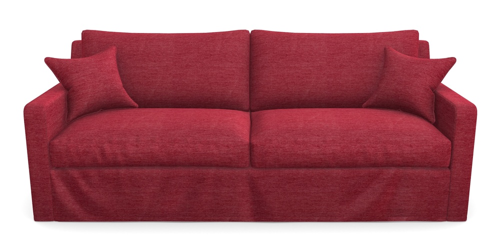 Product photograph of Stopham Sofa Bed 4 Seater Sofa Bed In Textured Velvet - Firebrick from Sofas and Stuff Limited