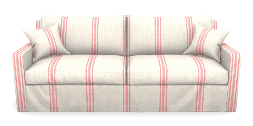 Product photograph of Stopham Sofa Bed 4 Seater Sofa Bed In Walloon Linen - Red from Sofas and Stuff Limited