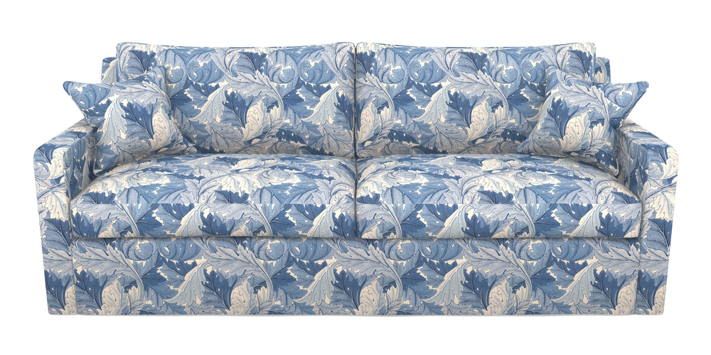 Product photograph of Stopham Sofa Bed 4 Seater Sofa Bed In William Morris Collection - Acanthus - Woad from Sofas and Stuff Limited