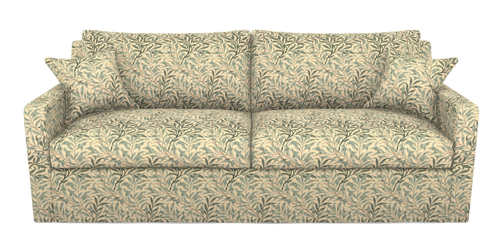 Product photograph of Stopham Sofa Bed 4 Seater Sofa Bed In William Morris Collection - Willow Boughs - Cream Pale Green from Sofas and Stuff Limited