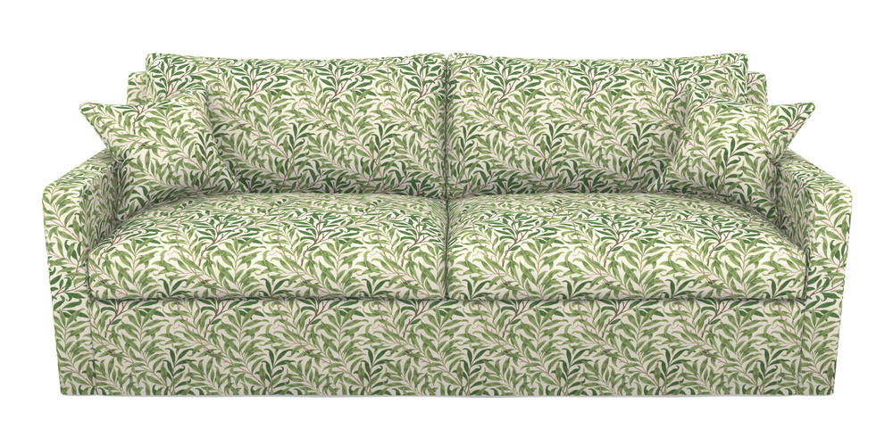 Product photograph of Stopham Sofa Bed 4 Seater Sofa Bed In William Morris Collection - Willow Boughs - Leaf Green from Sofas and Stuff Limited