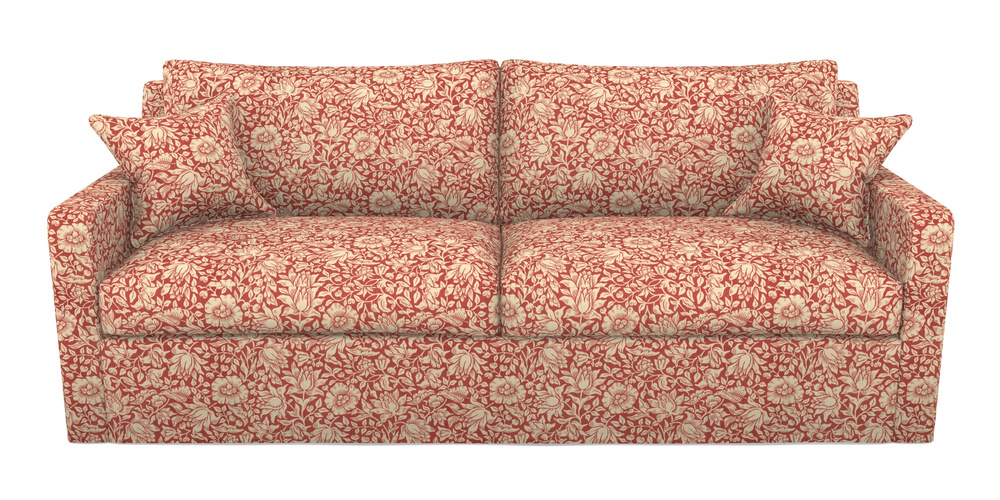 Product photograph of Stopham Sofa Bed 4 Seater Sofa Bed In William Morris Collection - Mallow - Madder from Sofas and Stuff Limited