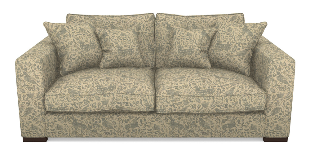 Product photograph of Stourhead 3 Seater Sofa In V A Drawn From Nature - Bird And Rabbit - Duck Egg from Sofas and Stuff Limited