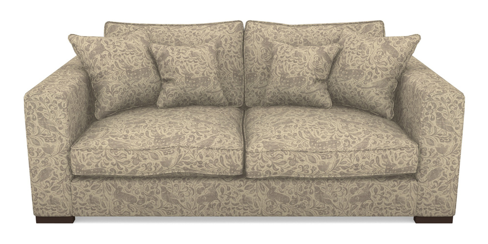 Product photograph of Stourhead 3 Seater Sofa In V A Drawn From Nature - Bird And Rabbit - Grey from Sofas and Stuff Limited