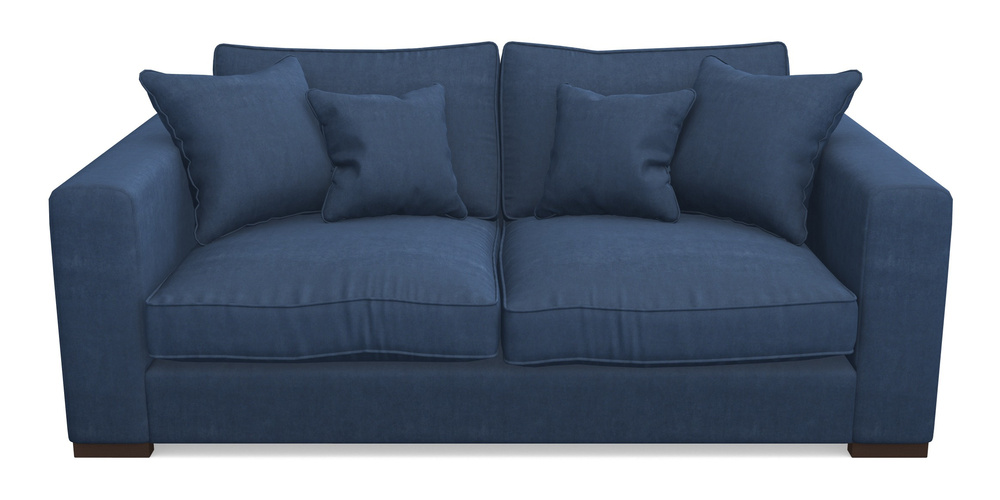 Product photograph of Stourhead 3 Seater Sofa In Clever Tough And Eco Velvet - Agean from Sofas and Stuff Limited