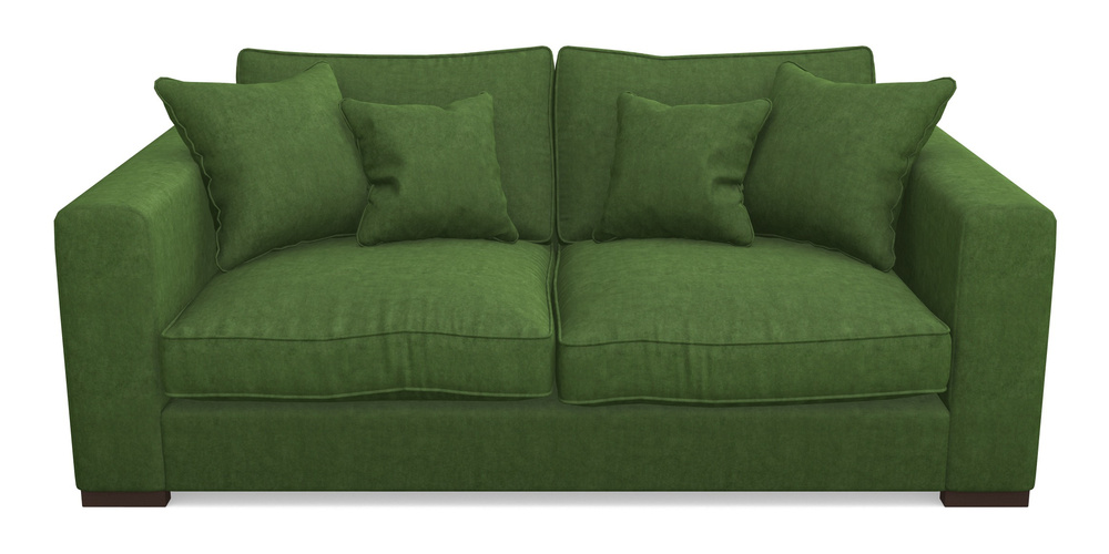 Product photograph of Stourhead 3 Seater Sofa In Clever Tough And Eco Velvet - Shamrock from Sofas and Stuff Limited