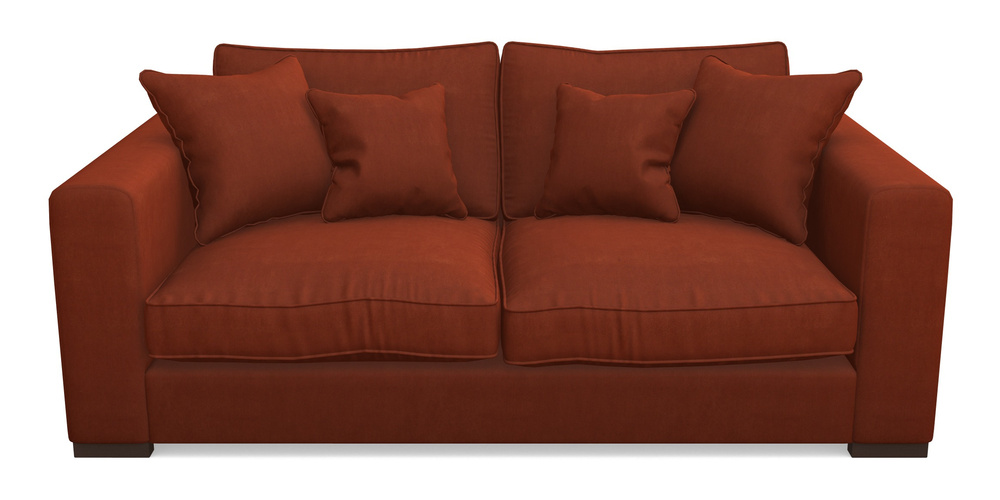 Product photograph of Stourhead 3 Seater Sofa In Clever Tough And Eco Velvet - Tawny from Sofas and Stuff Limited